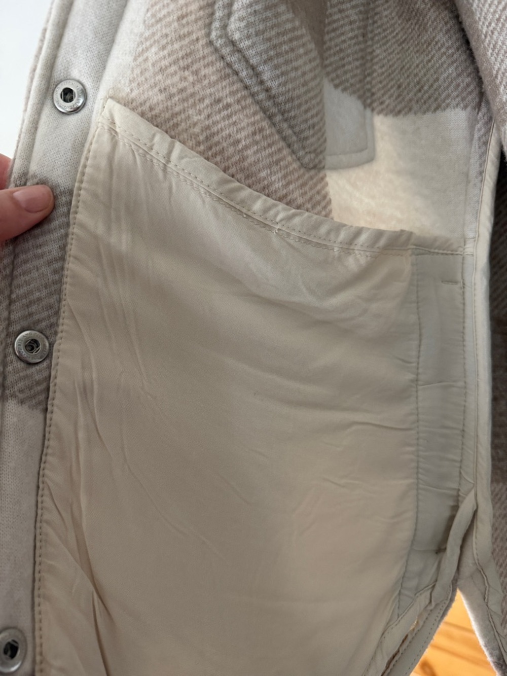 A&F Plaid Shacket - Picture 3 of 5